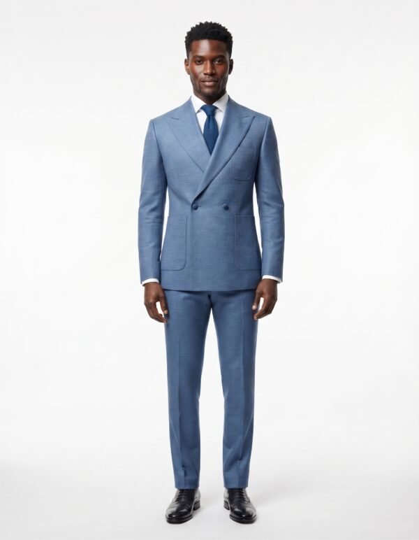 Blue-gray suit