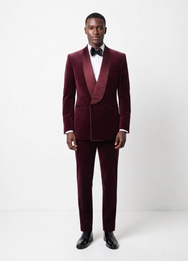 Burgandy corduroy suit