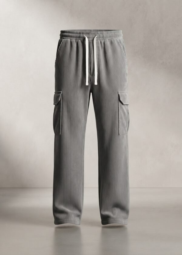 Gray barrel pants
