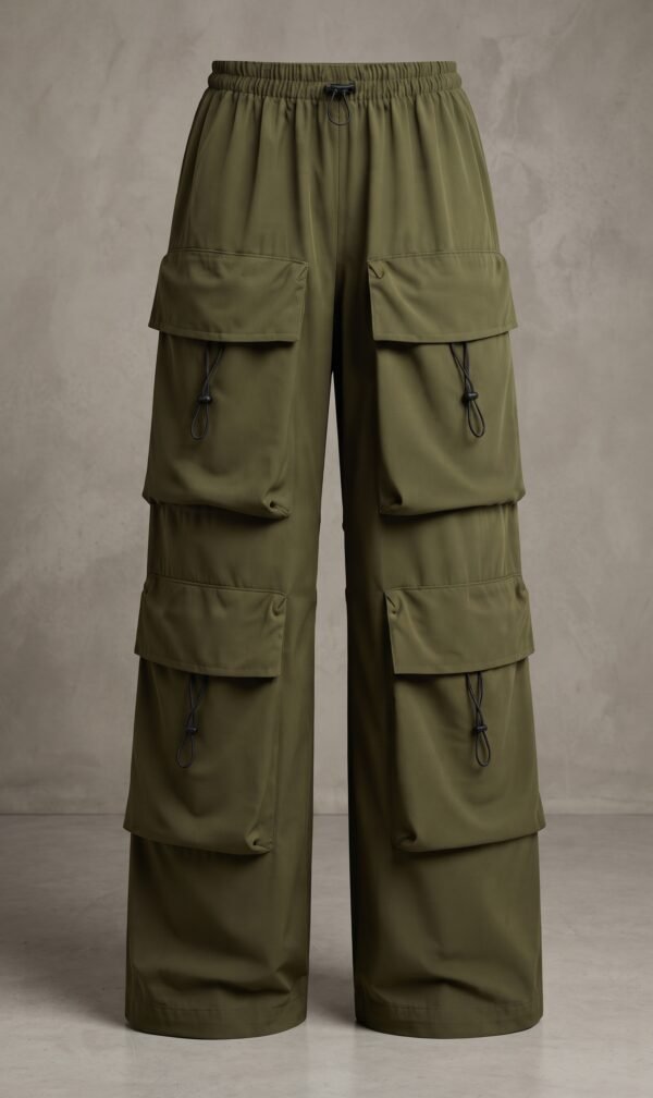 Green barrel pants
