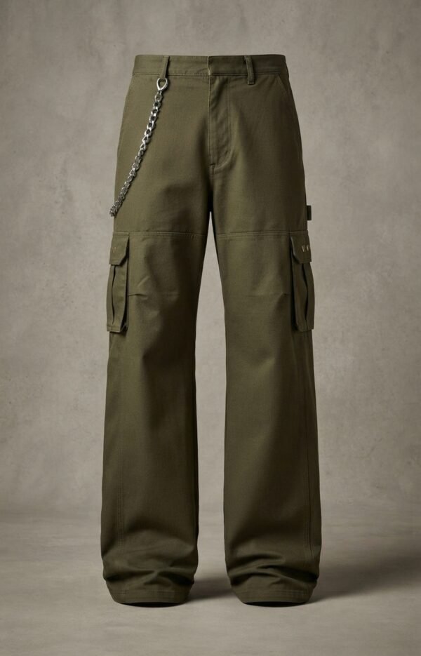 Green barrel pants