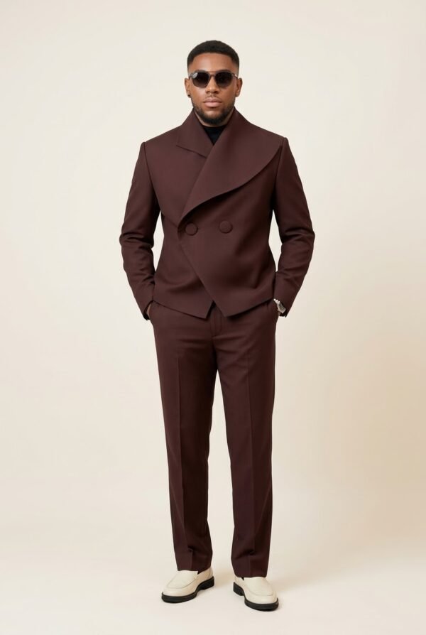 Burgundy suit (custom made)