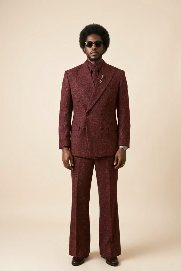 Burgundy suit (custom made)